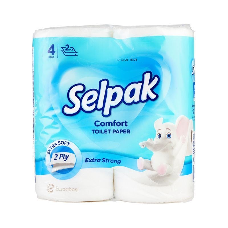 Туалетная бумага Selpak Comfort белая 4шт