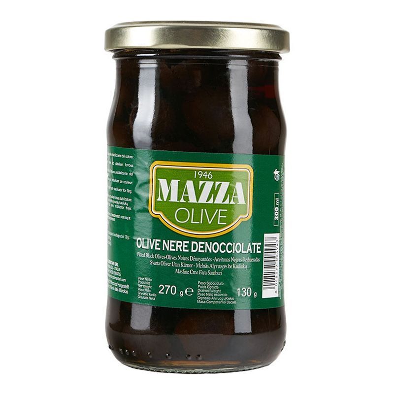 Оливки черные без косточек Mazza 270г