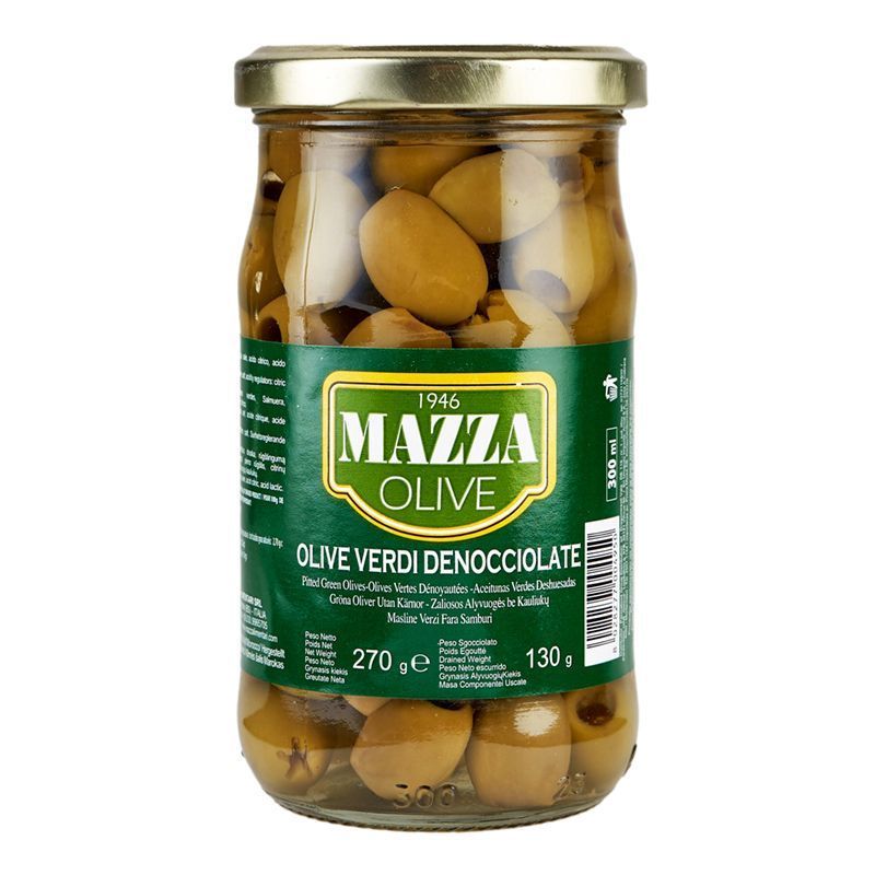Оливки зелені без кісточок Mazza 270г