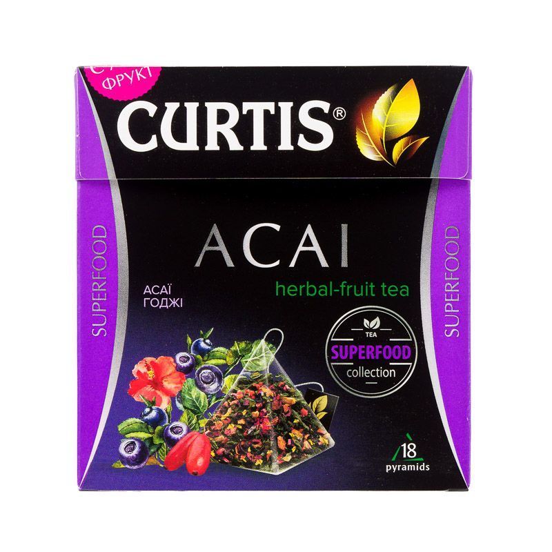 Чай Curtis Acai Fruit Tea з суперфудами 18х1,8г