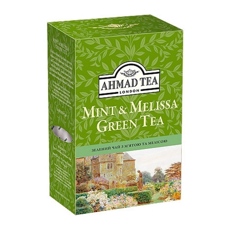 Чай зелёный листовой Ahmad с мятой и мелиссой 75г