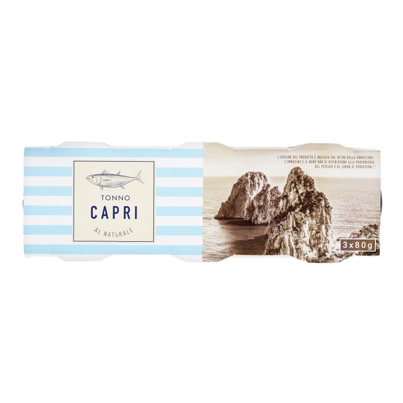Тунець у власному соку Capri 3х80г