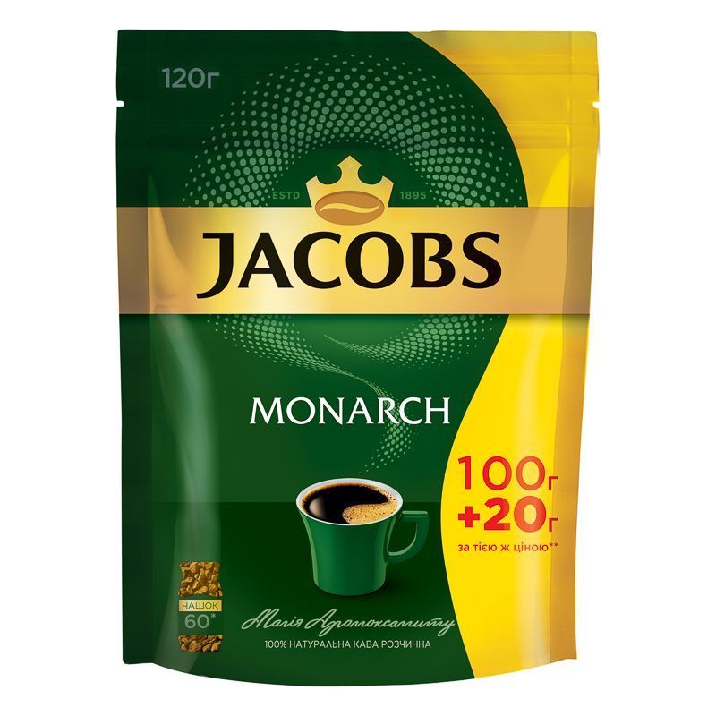 Кава розчинна Jacobs Monarch 100+20г