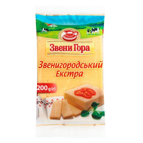 Сыр твердый Звенигородский экстра Звени Гора 200г
