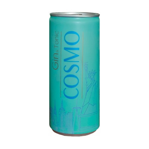Слабоалкогольный напиток Cosmo Gin&Tonic ж/б 0.25л