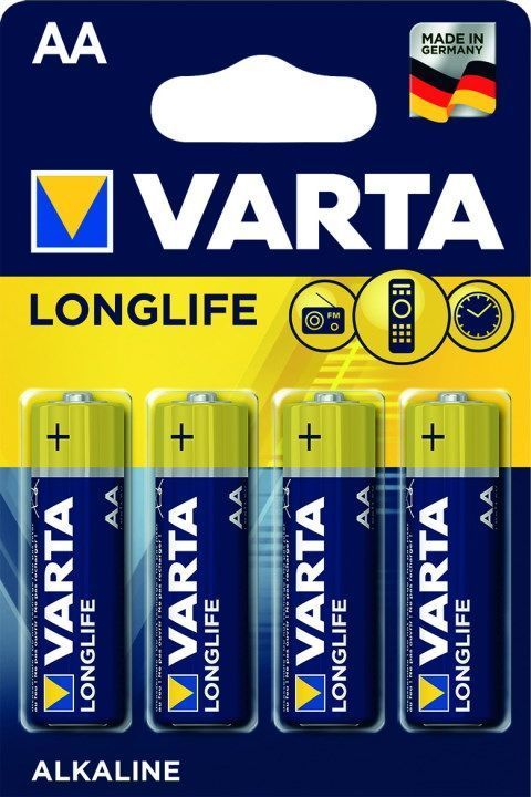 Батарейка Varta Longlife AA BLI 4 Alkaline