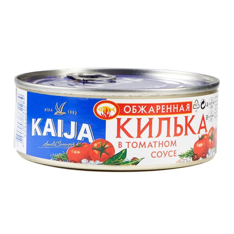 Килька обжаренная в томатном соусе Kaija 240г