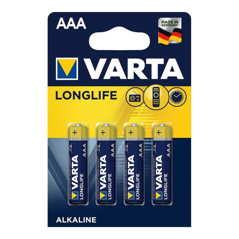 Батарейка Varta Longlife AAA BLI 4 Alkaline