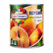 Персики половинками в сиропі BulgarConserv 850мл