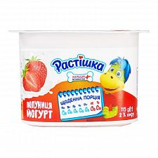 Йогурт Растішка полуниця 2% 115г