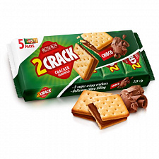Крекер 2 Crack шоколадний Roshen 235г